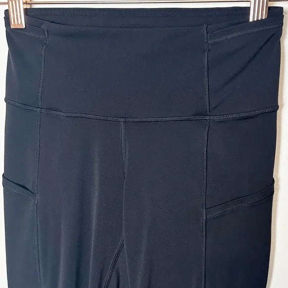 Lululemon Fast And Free High Rise Crop II Legging 24" Non Reflective Black 4 - Picture 4 of 8